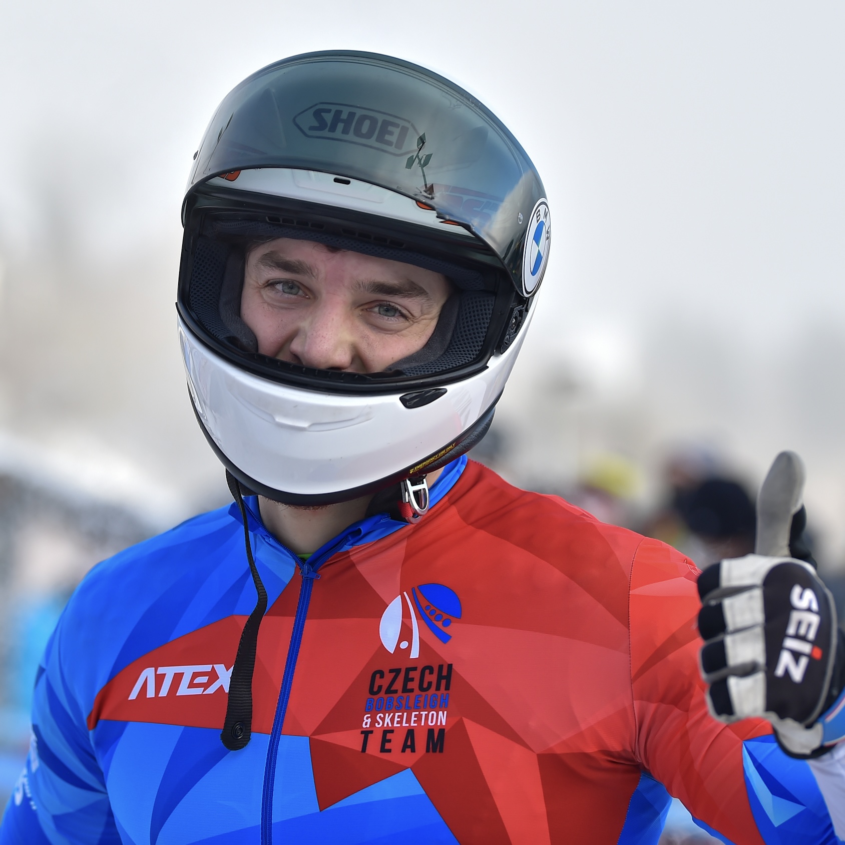 Jakub Nosek v českém bobovém reprezentačním oblečení